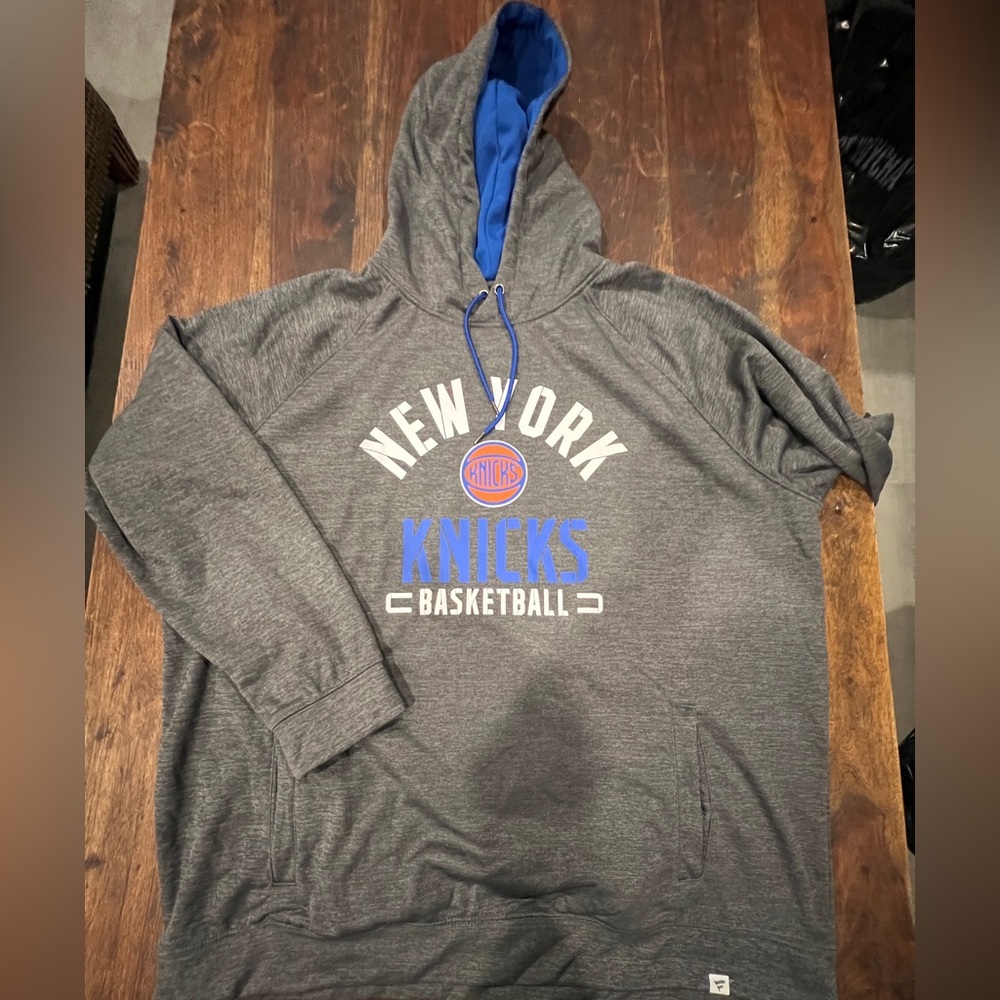 Fanatics Gray NY Knicks Hoodie
